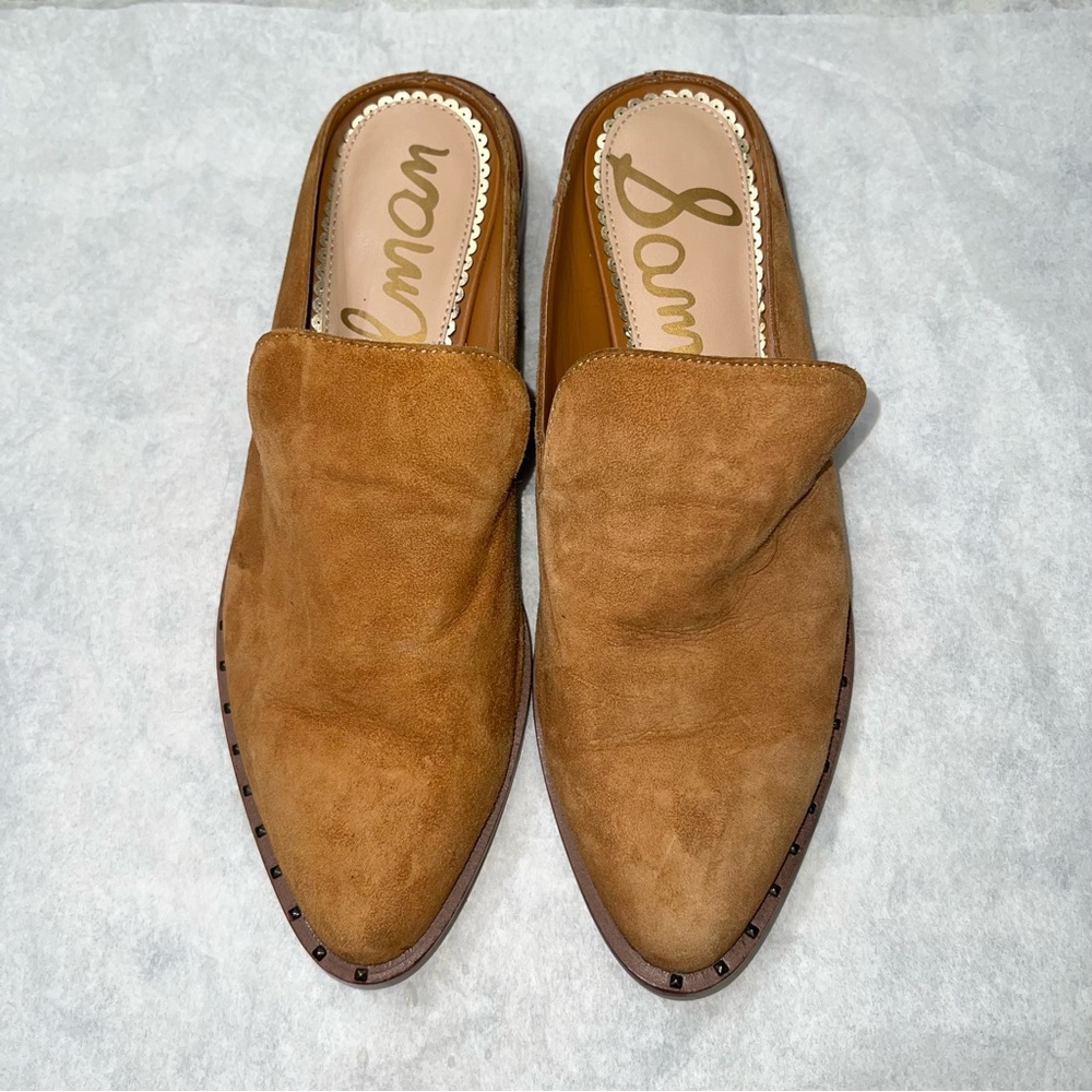 Sam Edelman Llywelen Suede Tan Slip On Loafer size 6 1/2